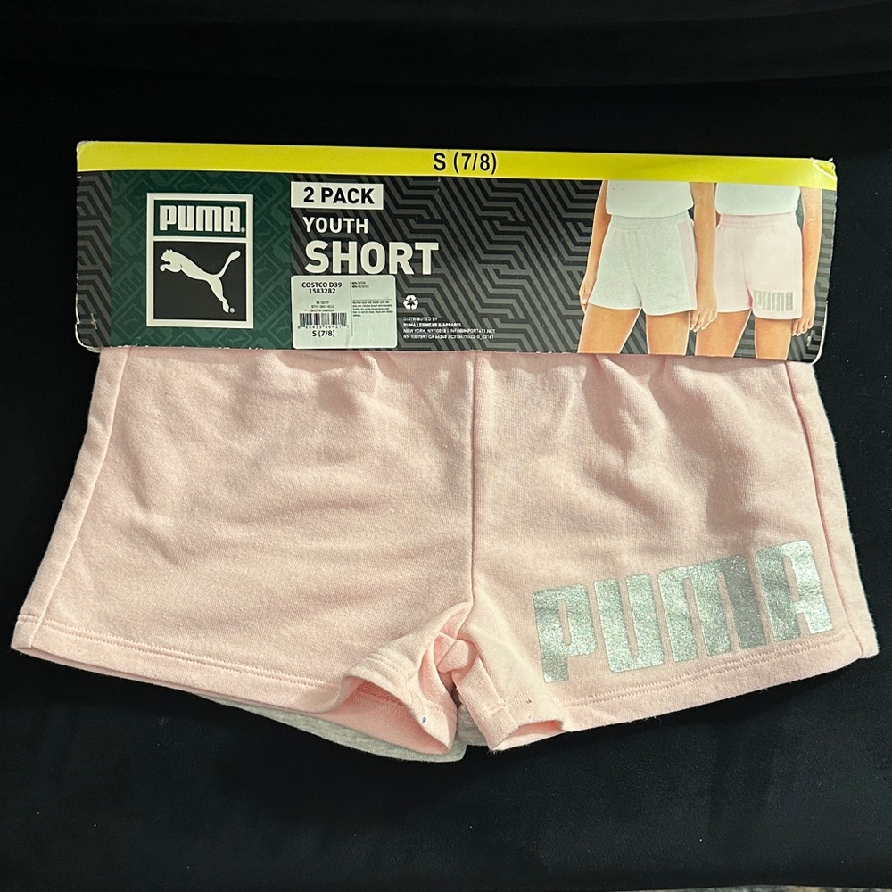 Puma Women's Light Pink Athletic Shorts - 2 Pack